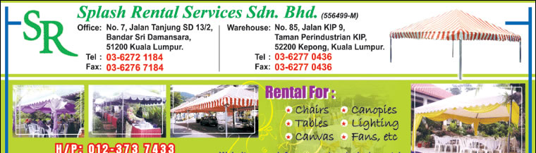 SPLASH RENTAL SERVICES SDN BHD