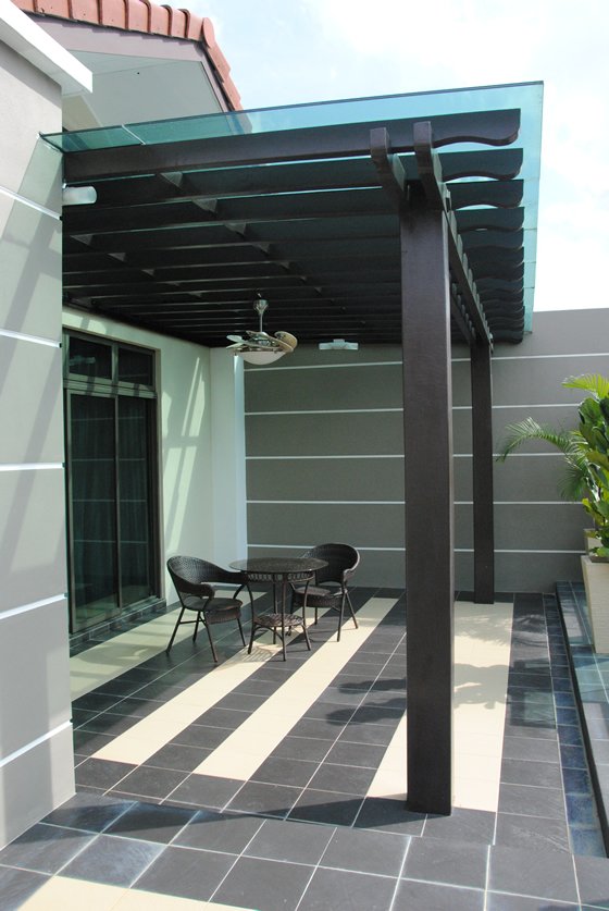 Awning (Timber And Tempered Glass)