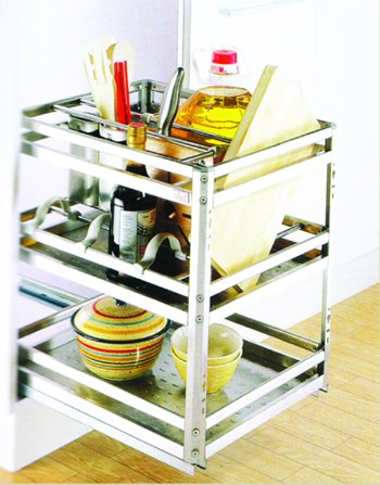 Stainless Steel Three Layers Drawer Basket