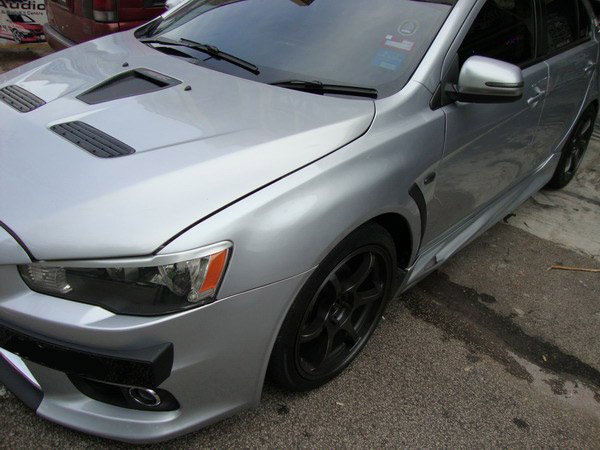 PROTON INSPIRA WIDE BODY FENDER HALF CUT CONVERTION EVO X BODYKIT