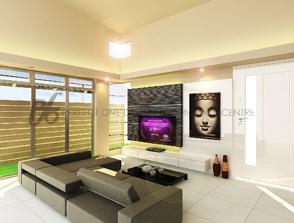 TV Console Design ★ Residential Space -Living Room Johor Bahru JB ...
