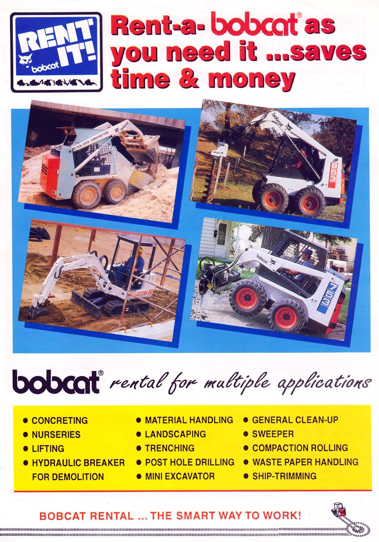 Bobcat Rental For Multiple Applications Bobcat Rental For Multiple Applications