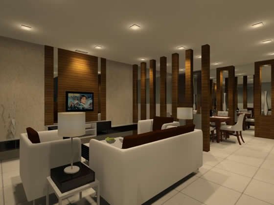 Living Hall Interior Design Residential Living And