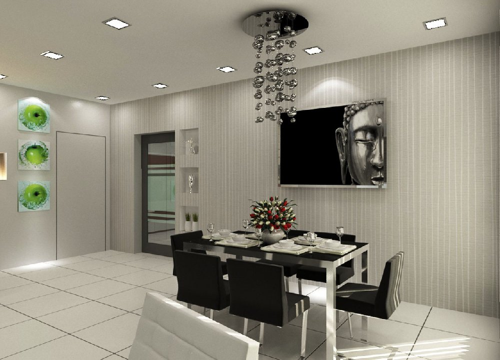 Dining Hall Horizon Hills 3d Drawing Johor Bahru JB