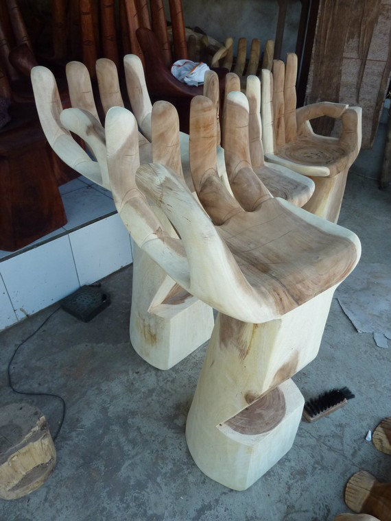 Bar Stool.Wood Carved.Home Deco.Hiasan.Johor.Fengshui.Decora