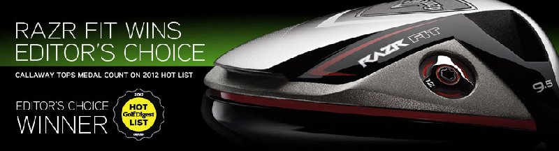 Callaway RAZR Fit is the TOP in the world for Golf Digest 2012 Rating!