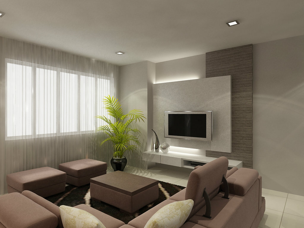 Living Room Design Skudai Semi Detached House Johor Bahru Jb