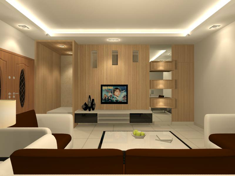 Living Hall Interior Design Residential Living And