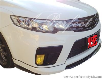 Kia Forte Front Lip (MR Style for Kia Forte Koup bumper) & Front Grill (MR Style)