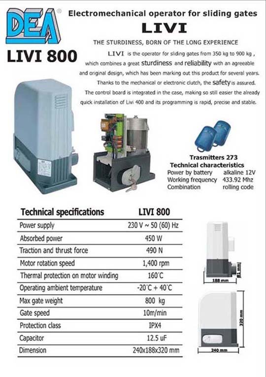 DEA Sliding Gate System