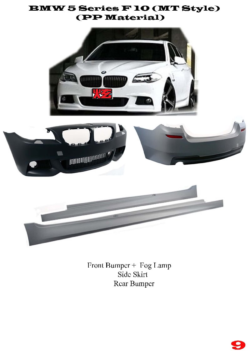 BMW 5 Series F10 (M T Style) (PP Material)