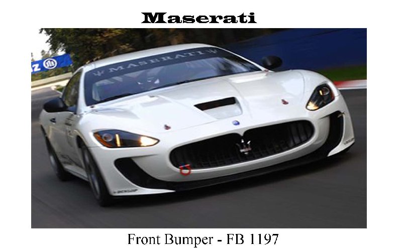 Maserati Front Bumper