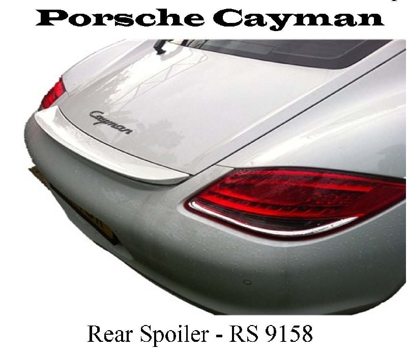 Porsche Cayman Rear Spoiler