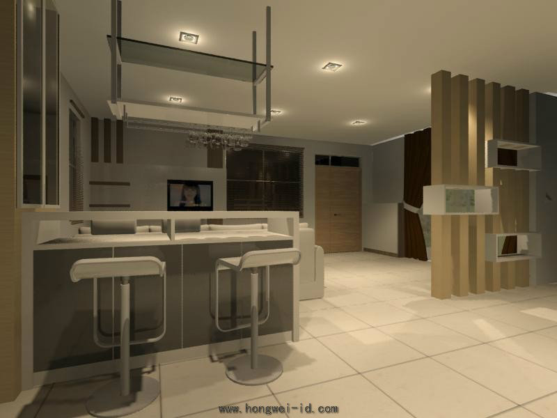 Bar Counter Interior Design Residential Living And