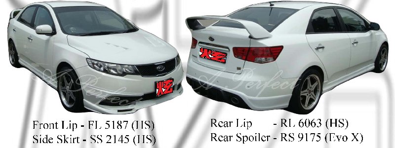 Kia Forte 09 (HS) & Spoiler (Evo X Style)