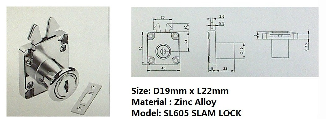 SL605 SLAM LOCK