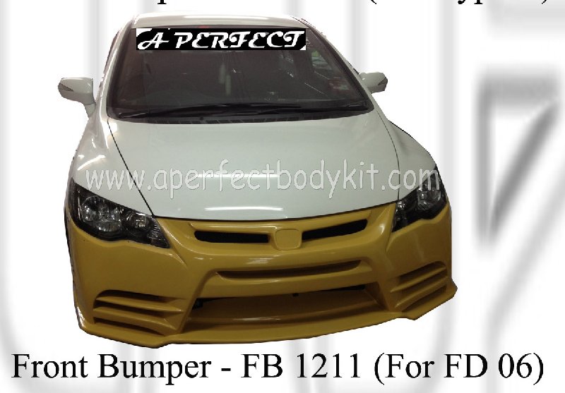 Honda Civic 06 Front Bumper (M&M) For 06 FD 