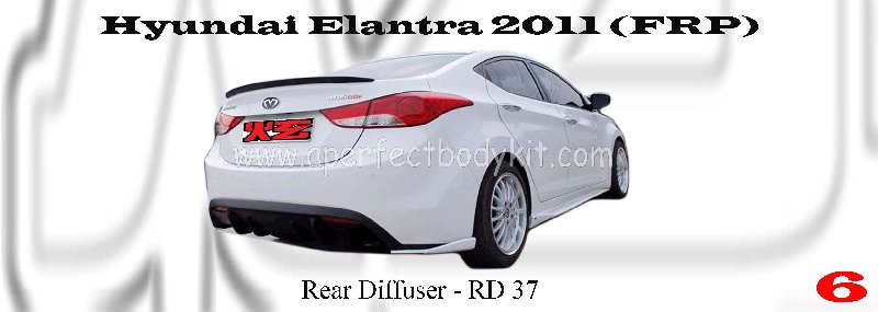 Hyundai Elantra 2011 Rear Diffuser
