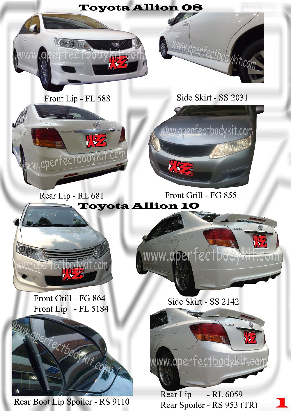 Toyota Allion 08 & 10