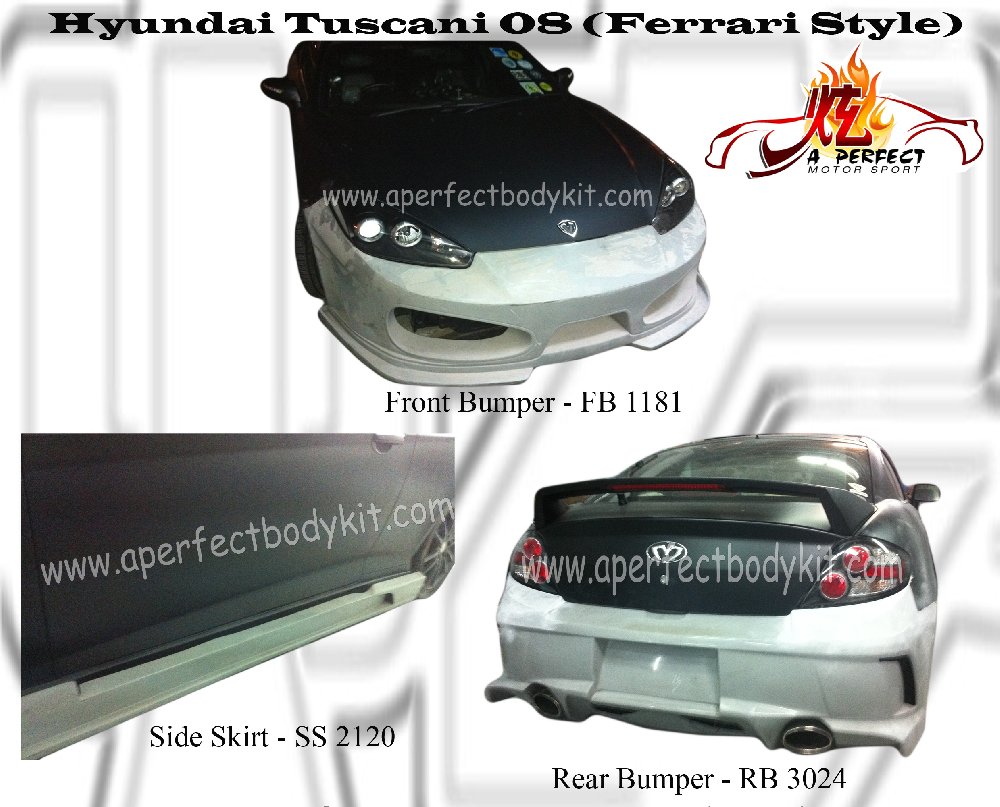 Hyundai Tuscani 08 Ferrari Style Bodykit 
