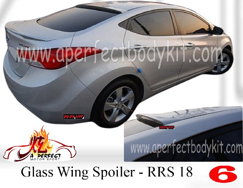 Hyundai Elantra 2011 Glass Wing Spoiler 