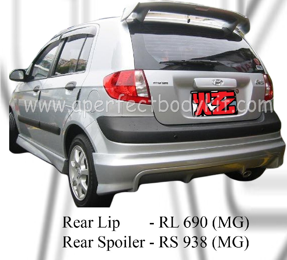 Hyundai Getz MG Rear Lip & Rear Spoiler ★ Hyundai Getz JB Johor Bahru Malaysia Customized