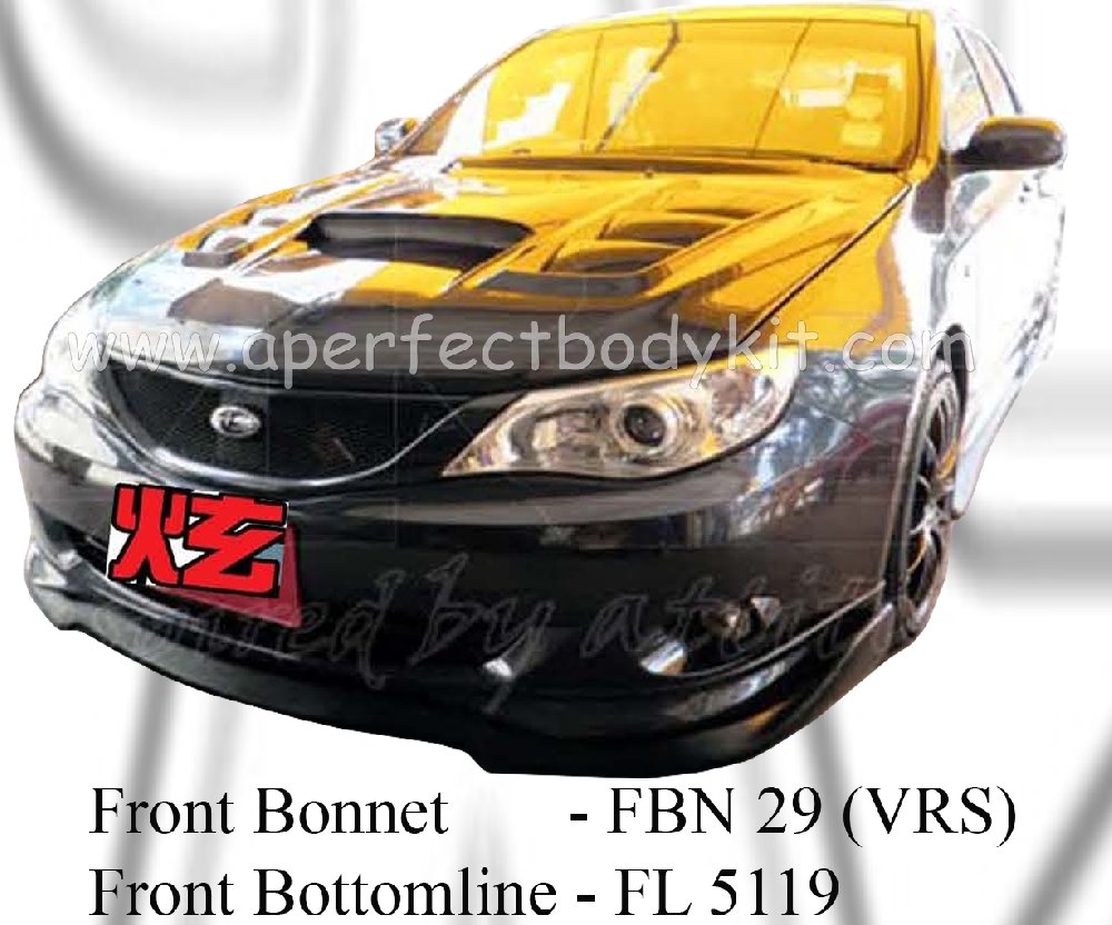 Subaru 08 Version 10 Front Bottom Line & VRS Front Bonnet 