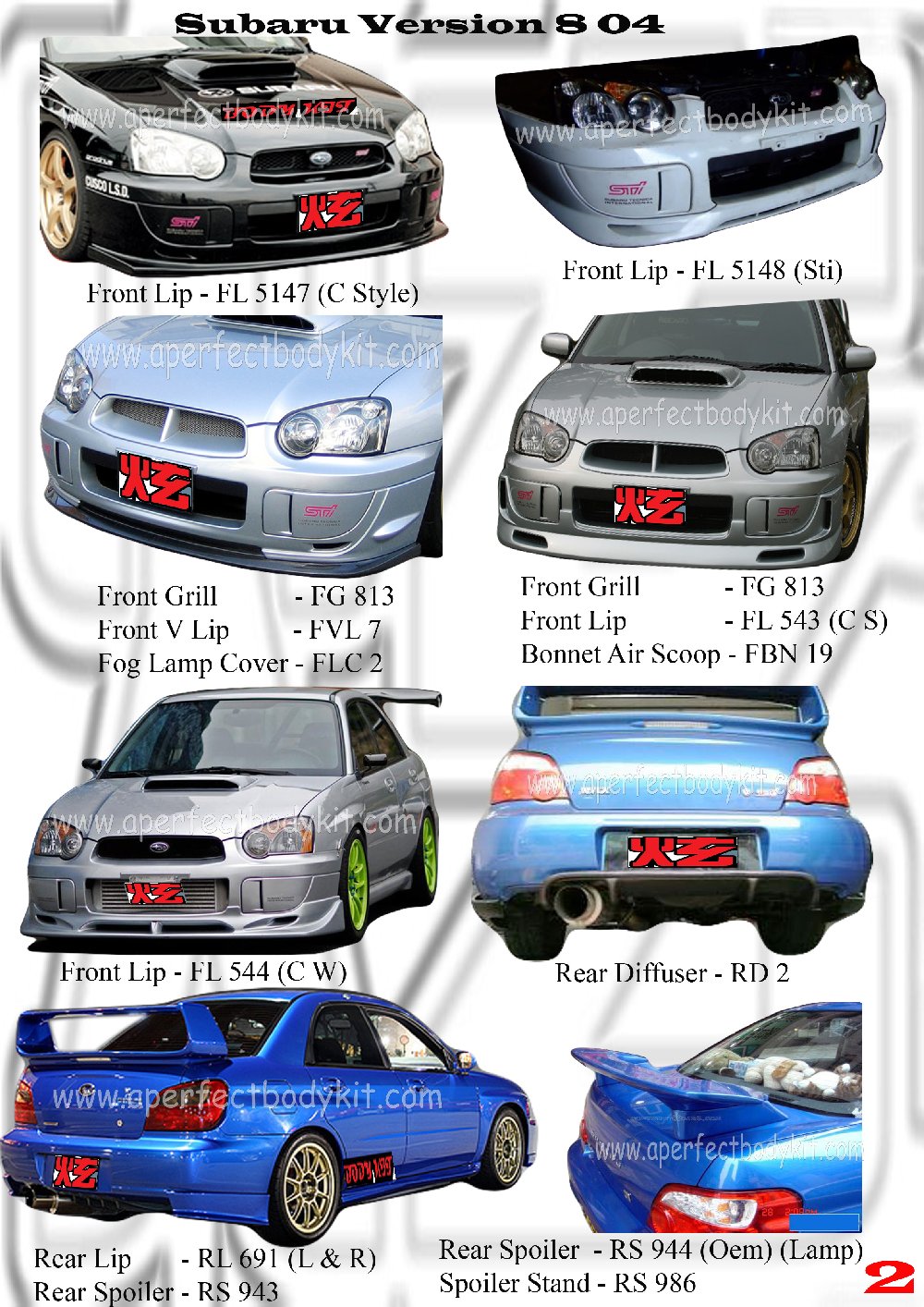 Subaru 04 Version 8 