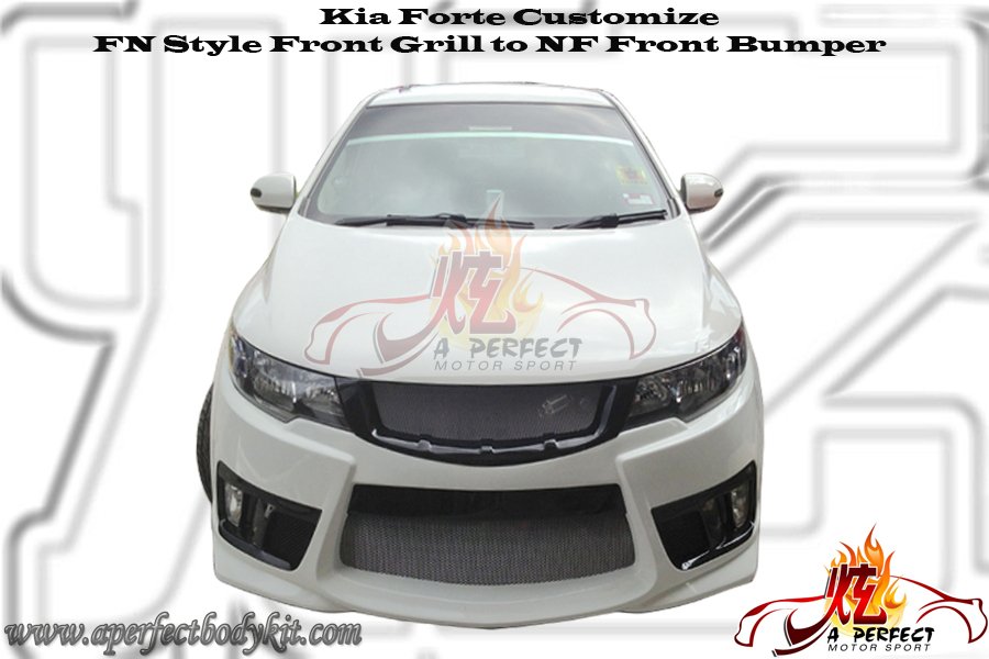 Kia Forte Customize FN Style Front Grill to NF Style Front B