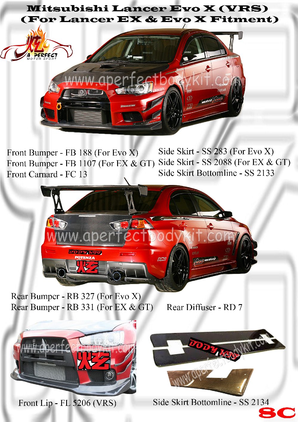 Mitsubishi Lancer Evo X Vrs Bodykit Mitsubishi Lancer Ex And Evo X My