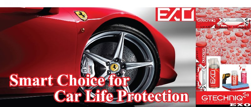 Smart Choice for Car Life Protection * Gtechniq EXO *only at SUPWAVE