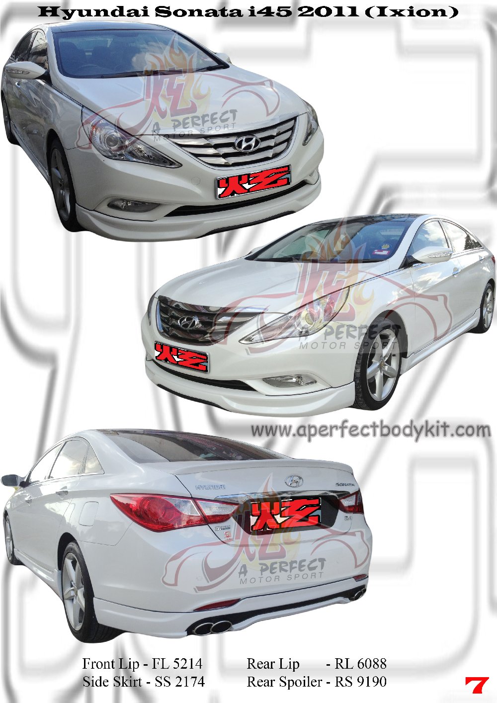 Hyundai Sonata i45 2011 Ixion Bodykit 