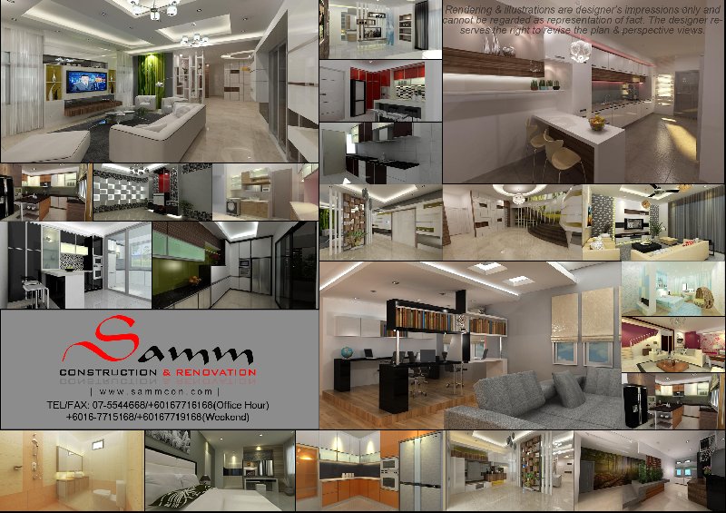 Interior design Johor Bahru . Ubah suai Rumah . 设计与建筑工程 新山 Interior design Johor Bahru . Ubah suai Rumah . 设计与建筑工程 新山