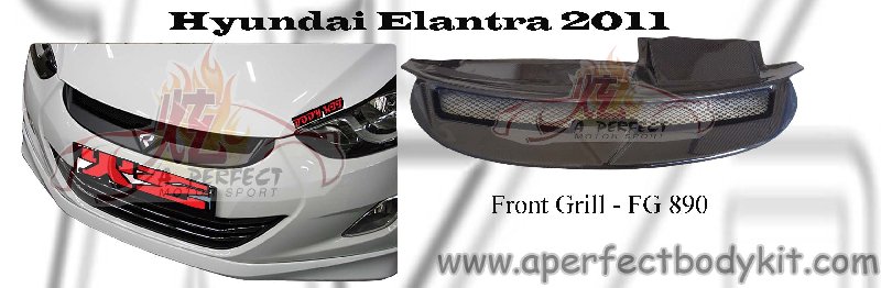 Hyundai Elantra 2011 RR Front Grill 
