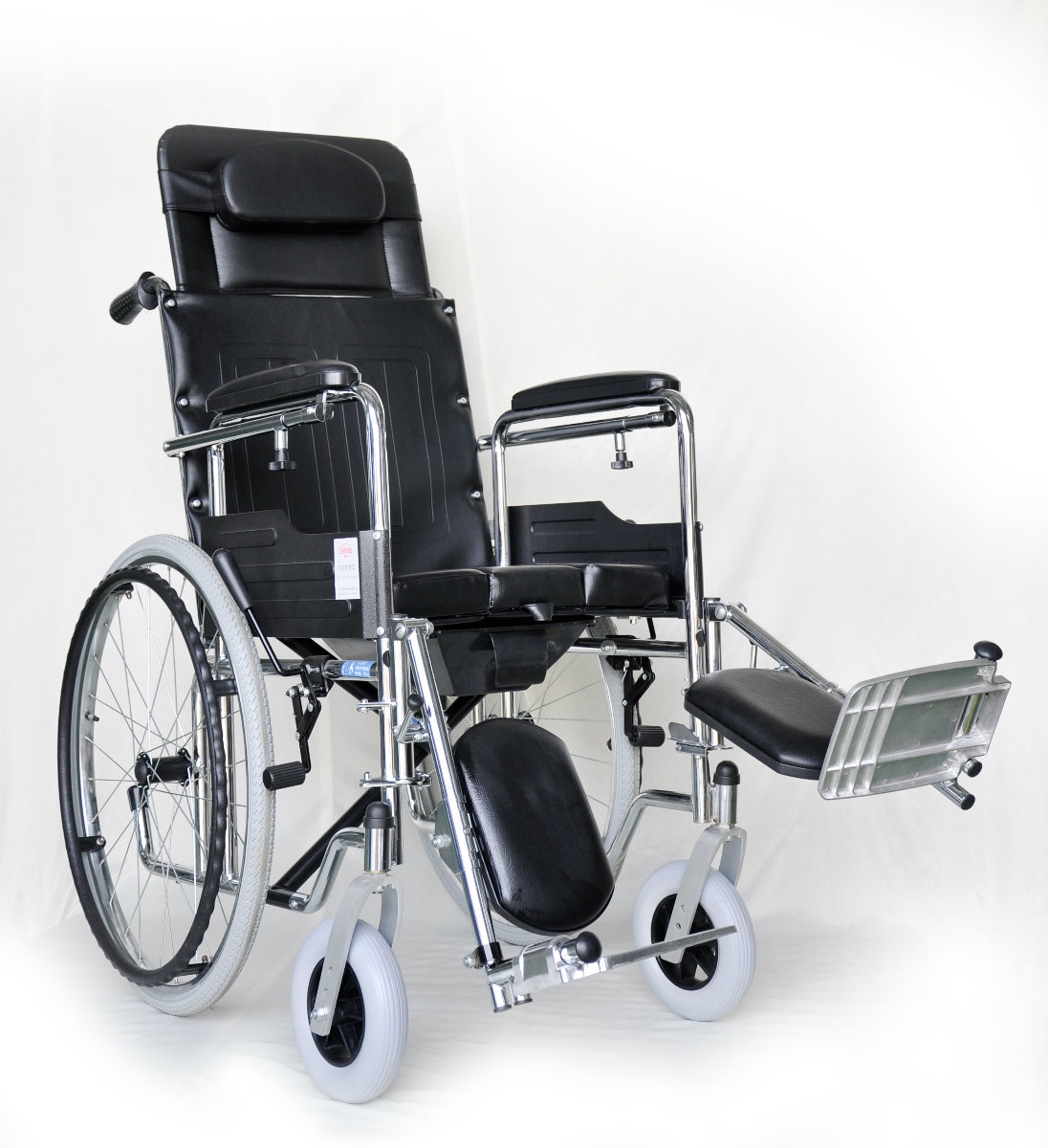 Reclining Wheelchair with Commode RehabCare Equipment Wheel Chair