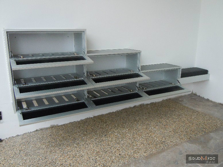 aluminium shoe cabinet