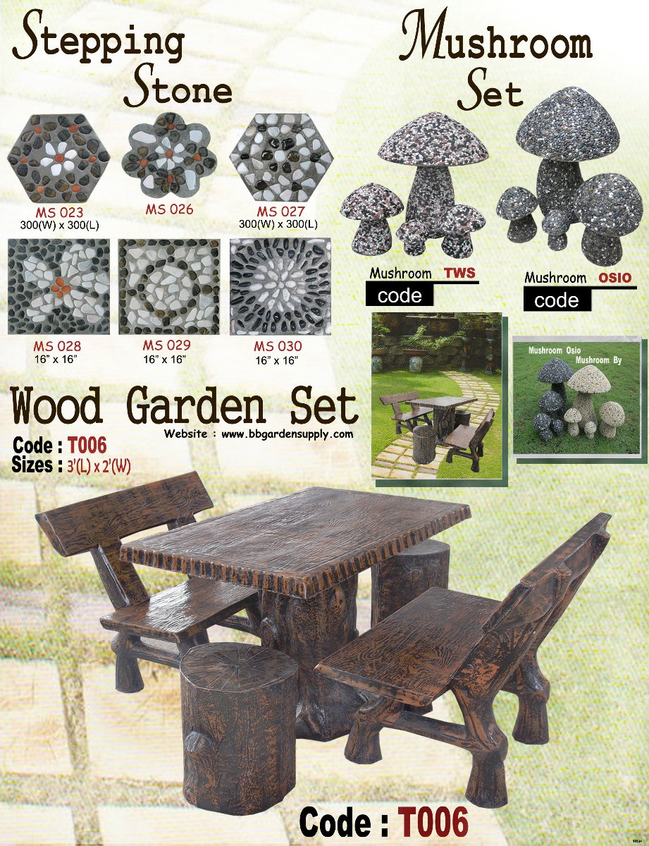 Wood Garden Set