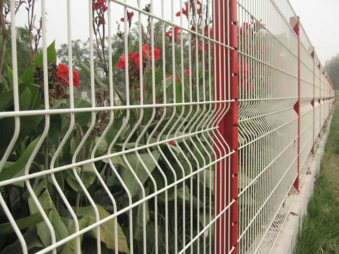 Curvy Wire Mesh Fence