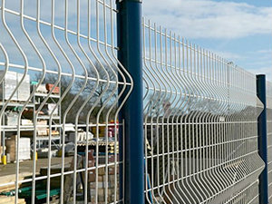 Curvy Wire Mesh Fence