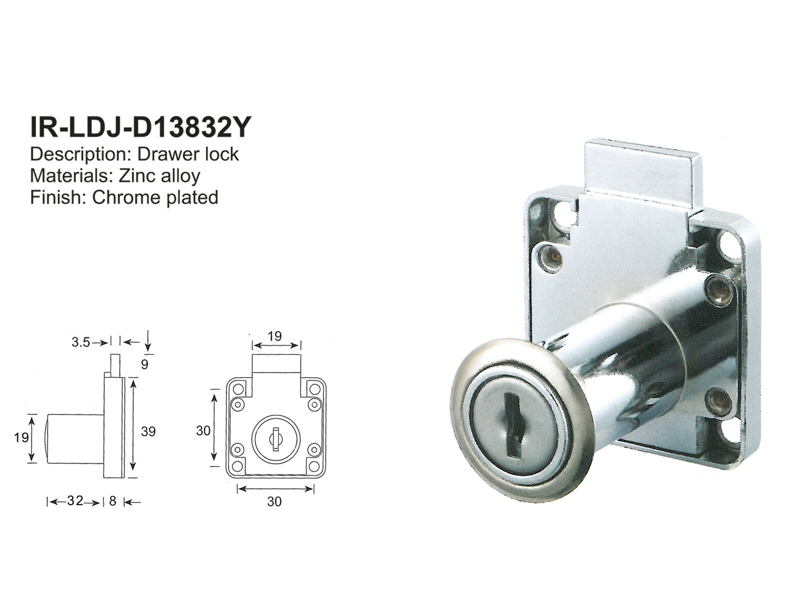 Drawer Lock-LDJ-DI3832Y