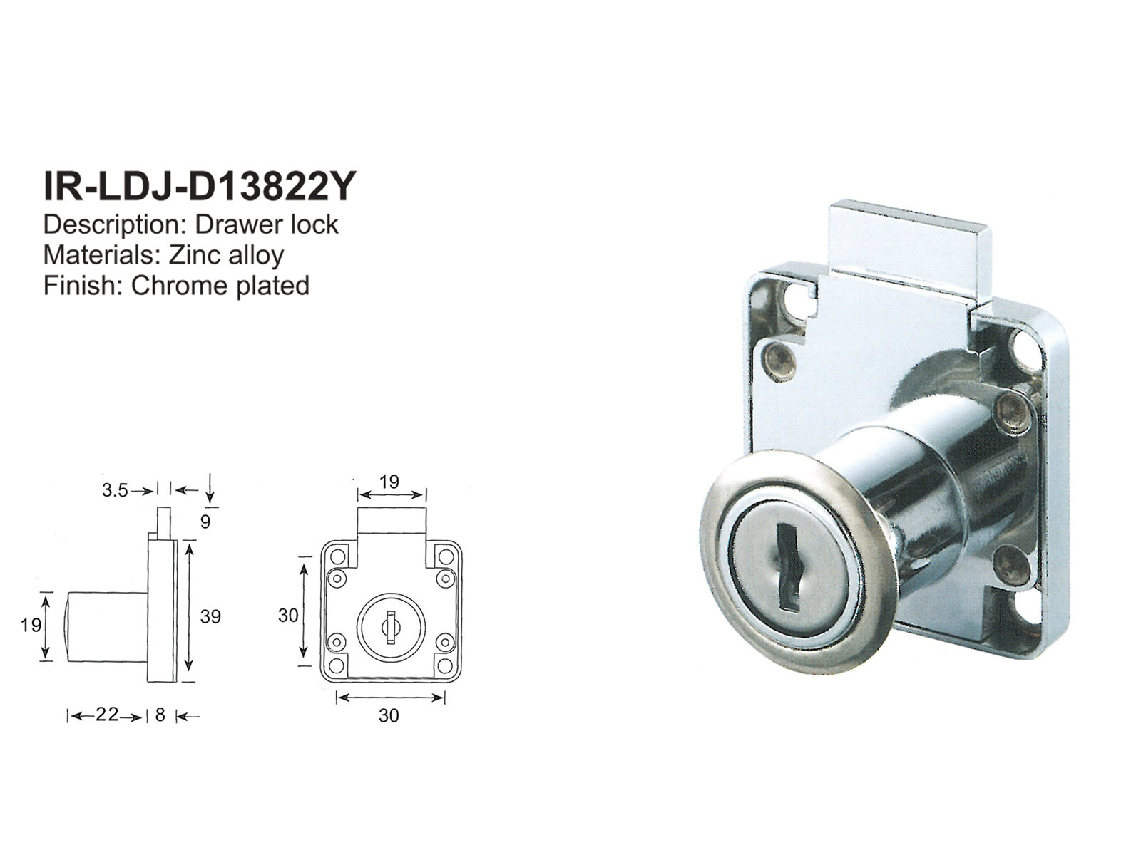 Drawer Lock-LDJ-DI3822Y Drawer Lock-LDJ-DI3822Y