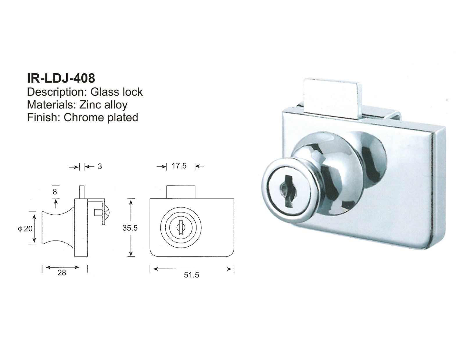 Drawer Lock-LDJ-408 Drawer Lock-LDJ-408