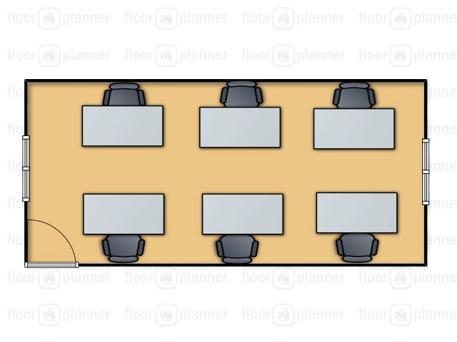 20'x10' standard cabin floor plan