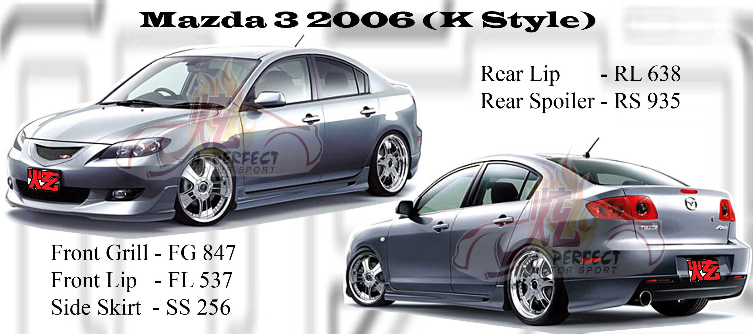 Mazda 3 2006 K Style Bodykit 