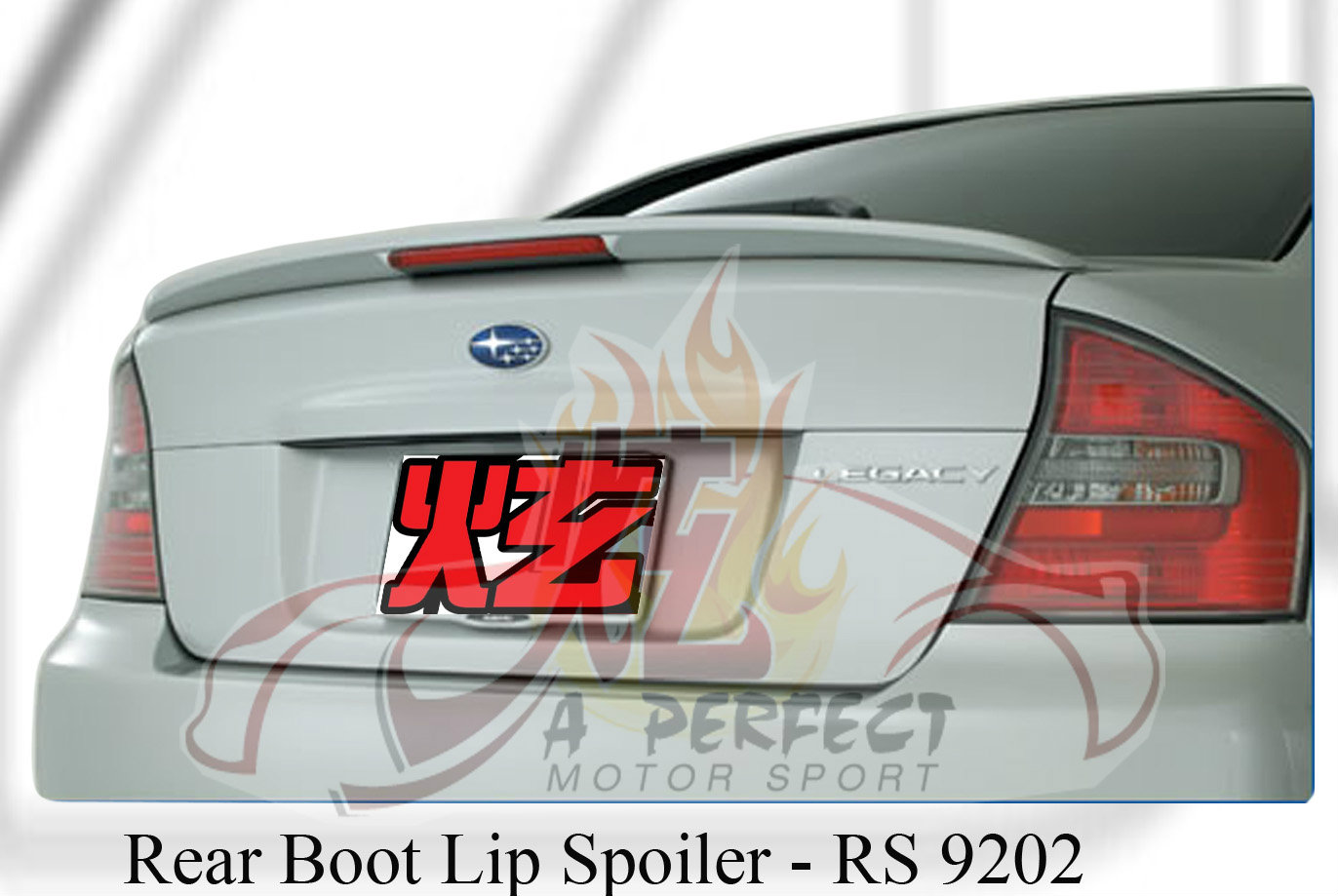 Subaru Legacy 2008 STI Rear Boot Lip Spoiler 