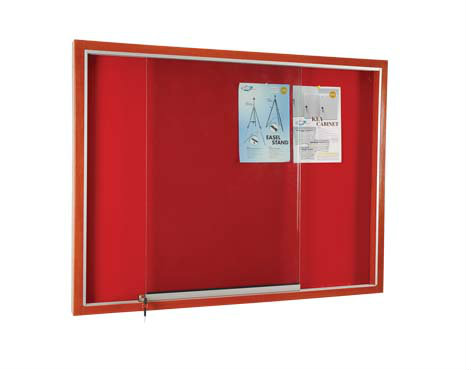 Velvet Notice Board With Wooden Frame Cabinet Velvet Notice Board With Wooden Frame Cabinet
