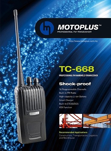 MOTOPLUS WALKIE TALKIE TC-668