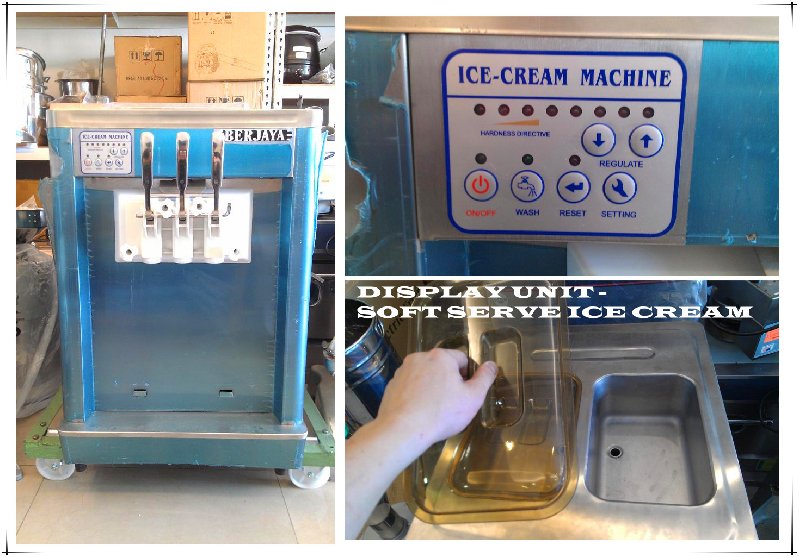 DISPLAY UNIT - SOFT SERVE ICE CREAM MACHINE FOR SALE DISPLAY UNIT - SOFT SERVE ICE CREAM MACHINE FOR SALE