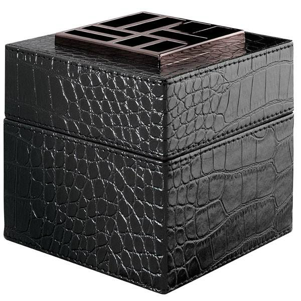 Cube Cuir Noir