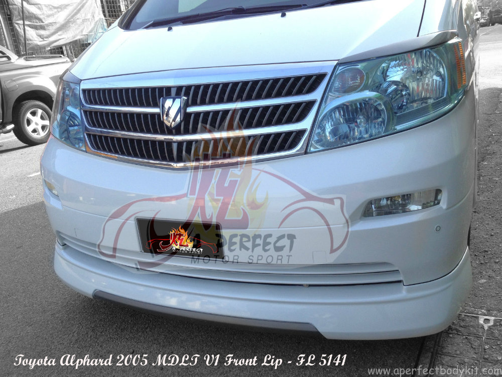 Toyota Alphard 2005 MDLT V1 Front Lip 